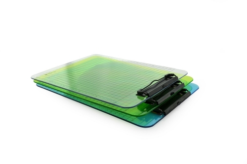 Clipboard standard Office box, A4, transparent PP, culori asortate